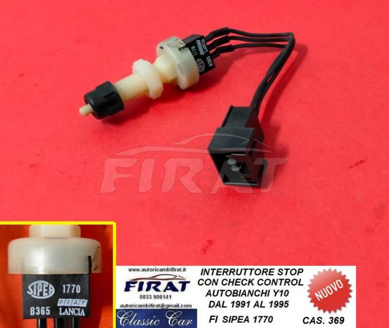 INTERRUTTORE STOP AUTOBIANCHI Y10 91-95 CON CHECK CONTROL (1770)